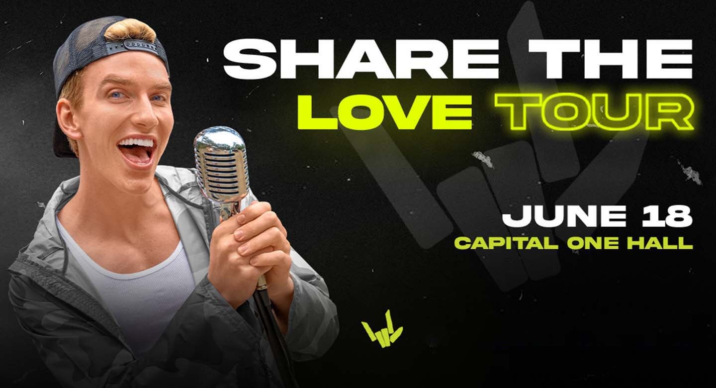 Stephen Sharer Share The Love Tour NEW DATE Capital One Hall
